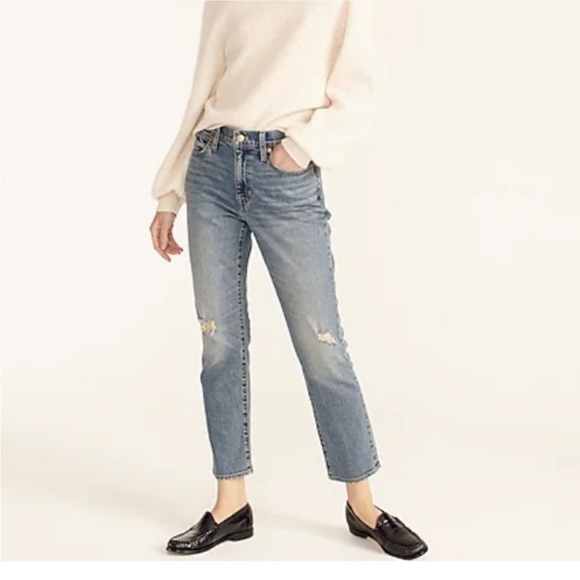 J. Crew Slim boyfriend jean in Tinted Indigo wash - Picture 1 of 12